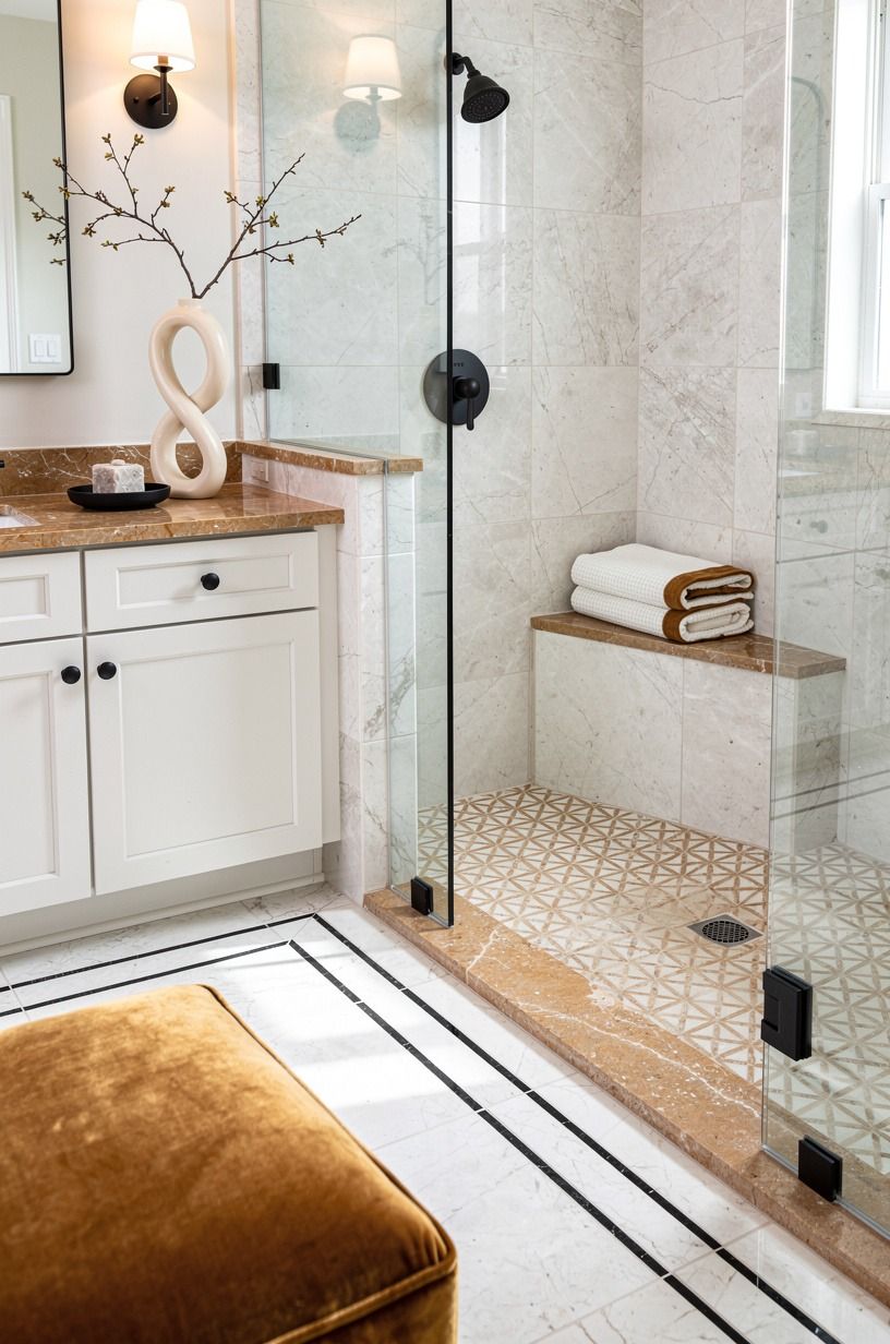 Build a Shower Niche That Repeats the Floor