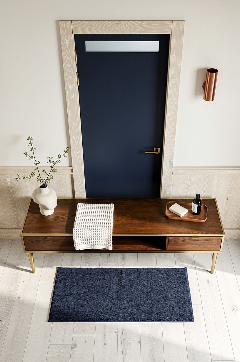 Build privacy without making the door bulky