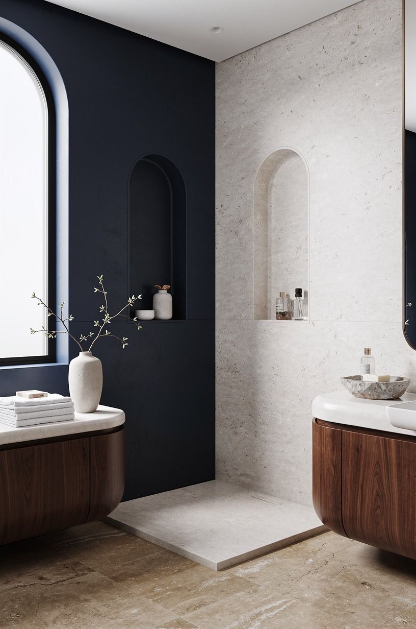 Build The Two-Texture Rule for shower walls