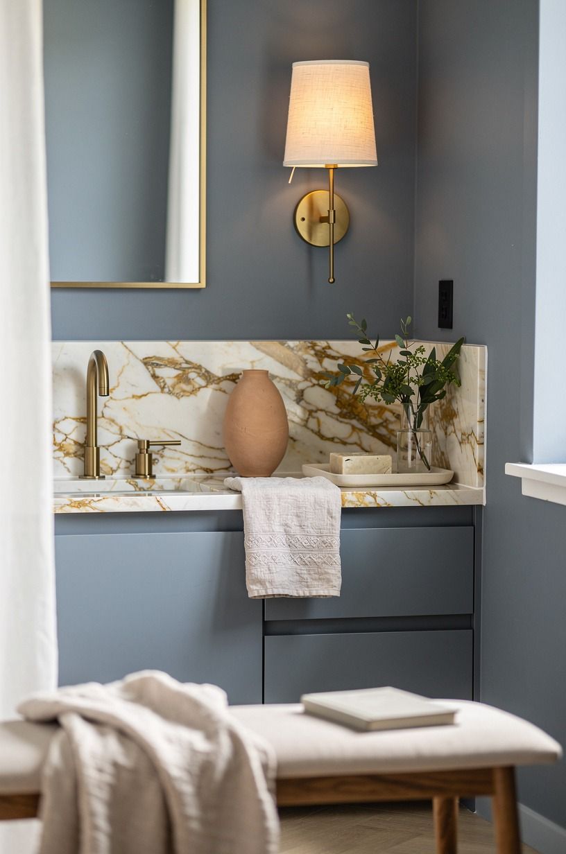 Can a Blue Bathroom Still Feel Warm?