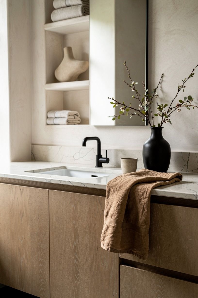 Choose a Vanity With Quiet Grain