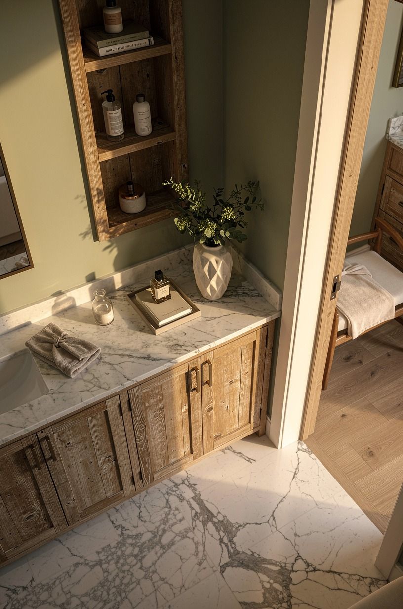 Contrast Marble Ideas Interior Design With Warm Paint