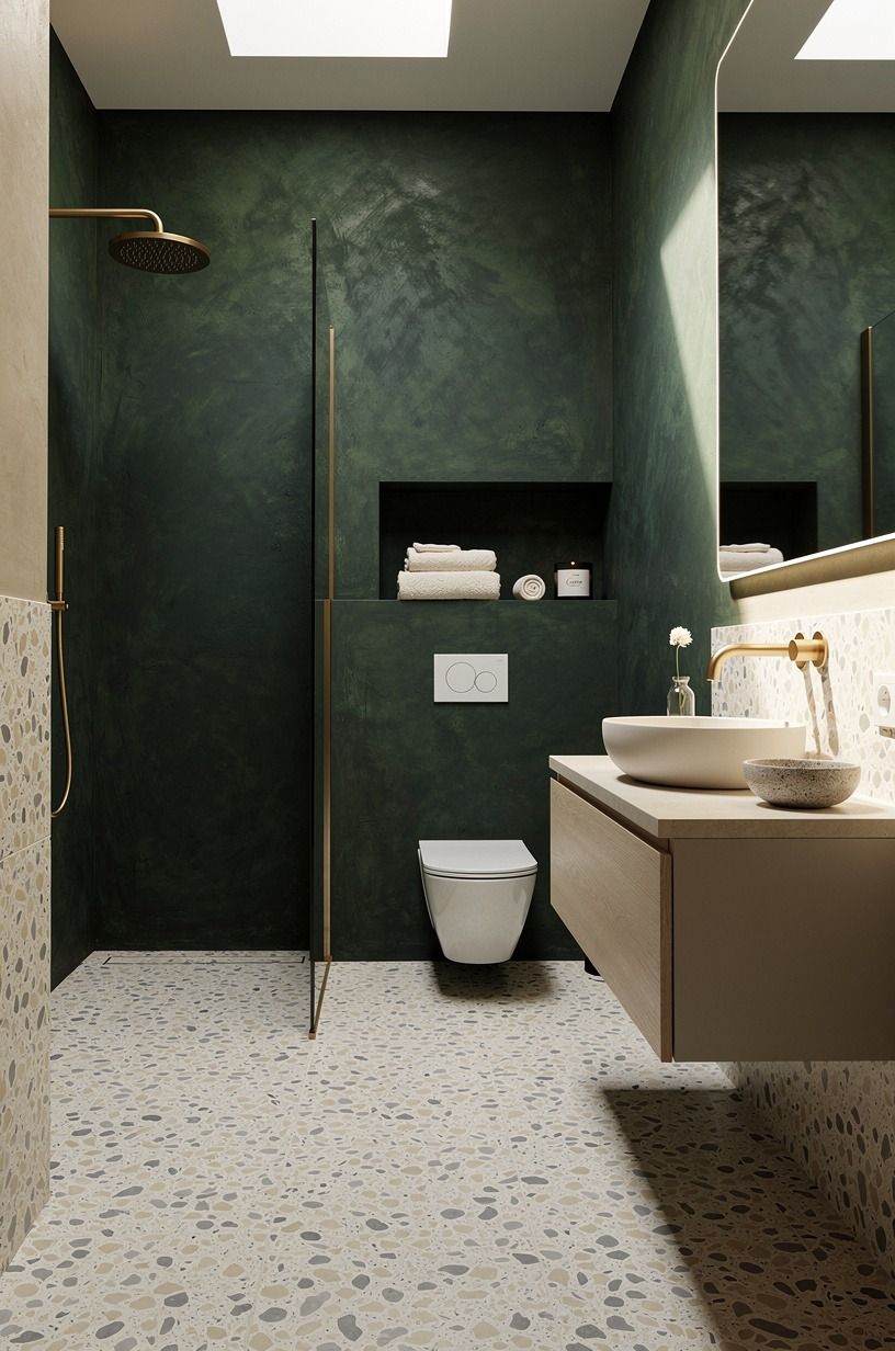 Try Sherwin-Williams Sea Salt Beside Olive Limewash