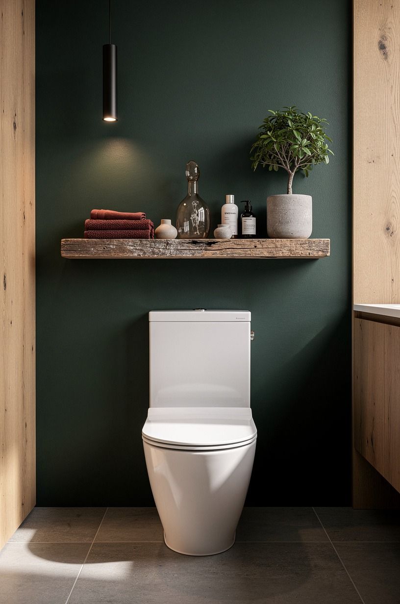 Float a Slim Shelf Above the Toilet