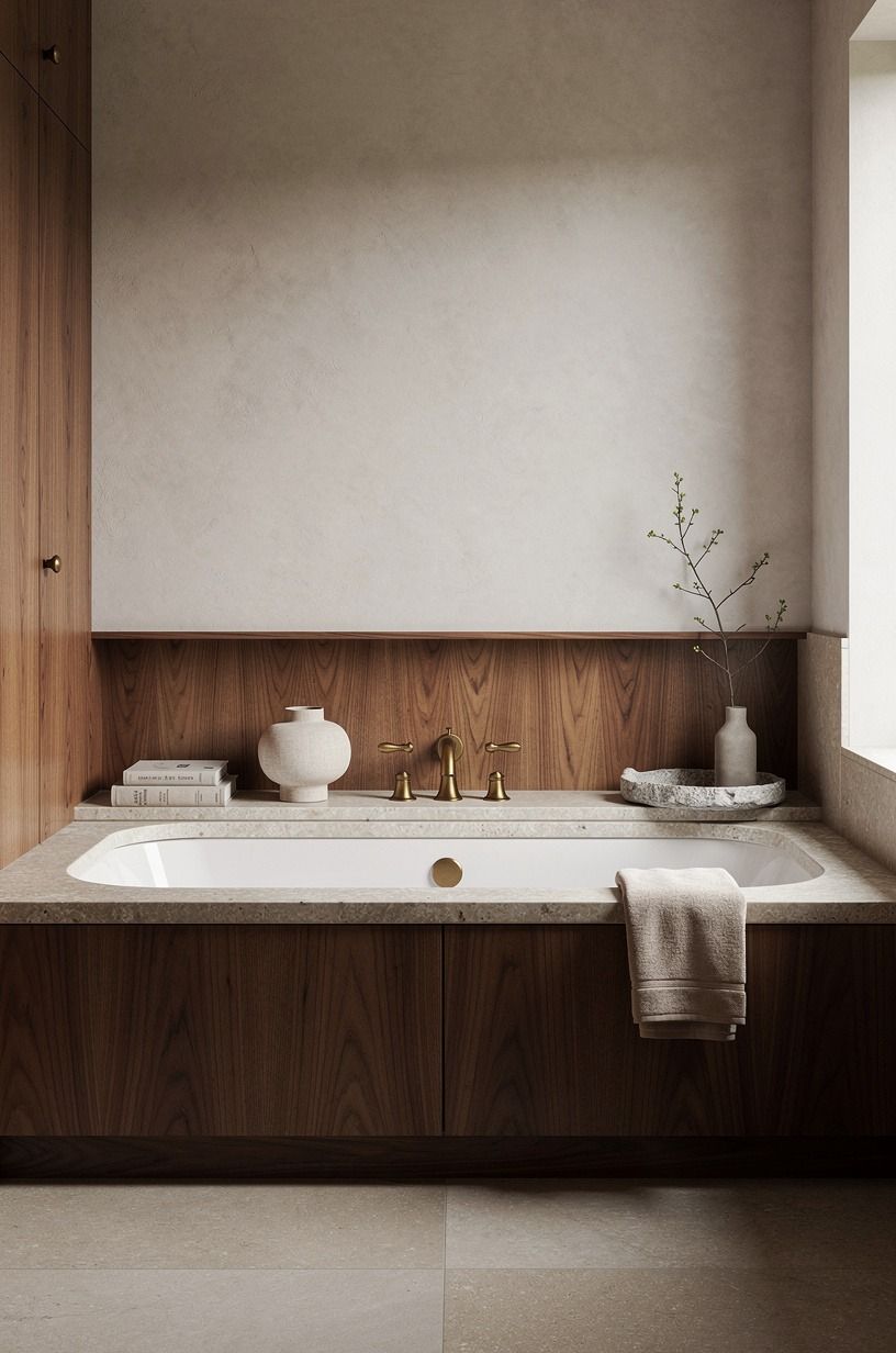 Frame a 60x30 in tub with a limestone border