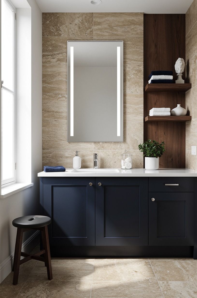 Frame a Medicine Cabinet With Faux Stone