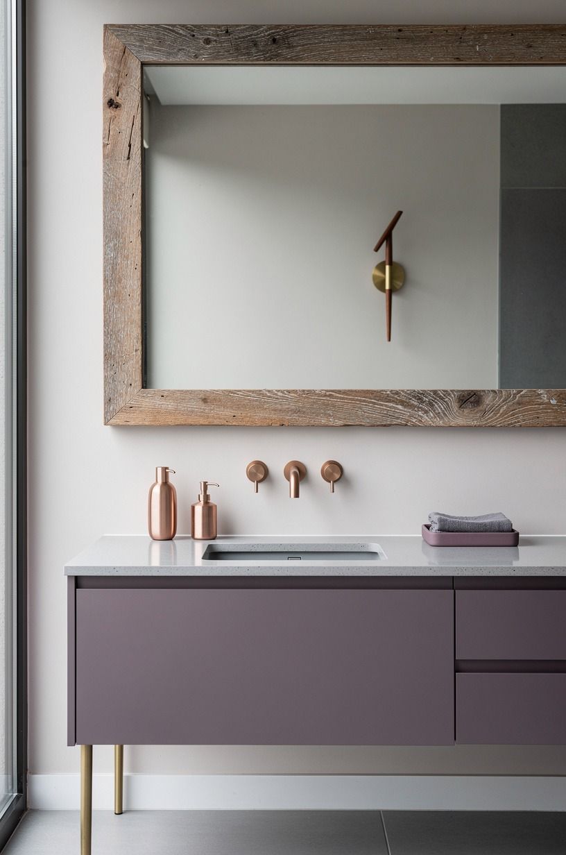 Frame the builder mirror without drilling