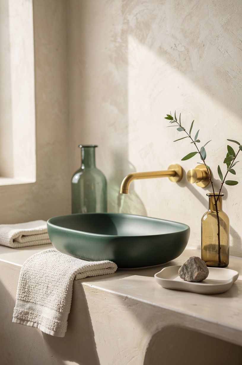 Frame the sink with The Three-Height Rule