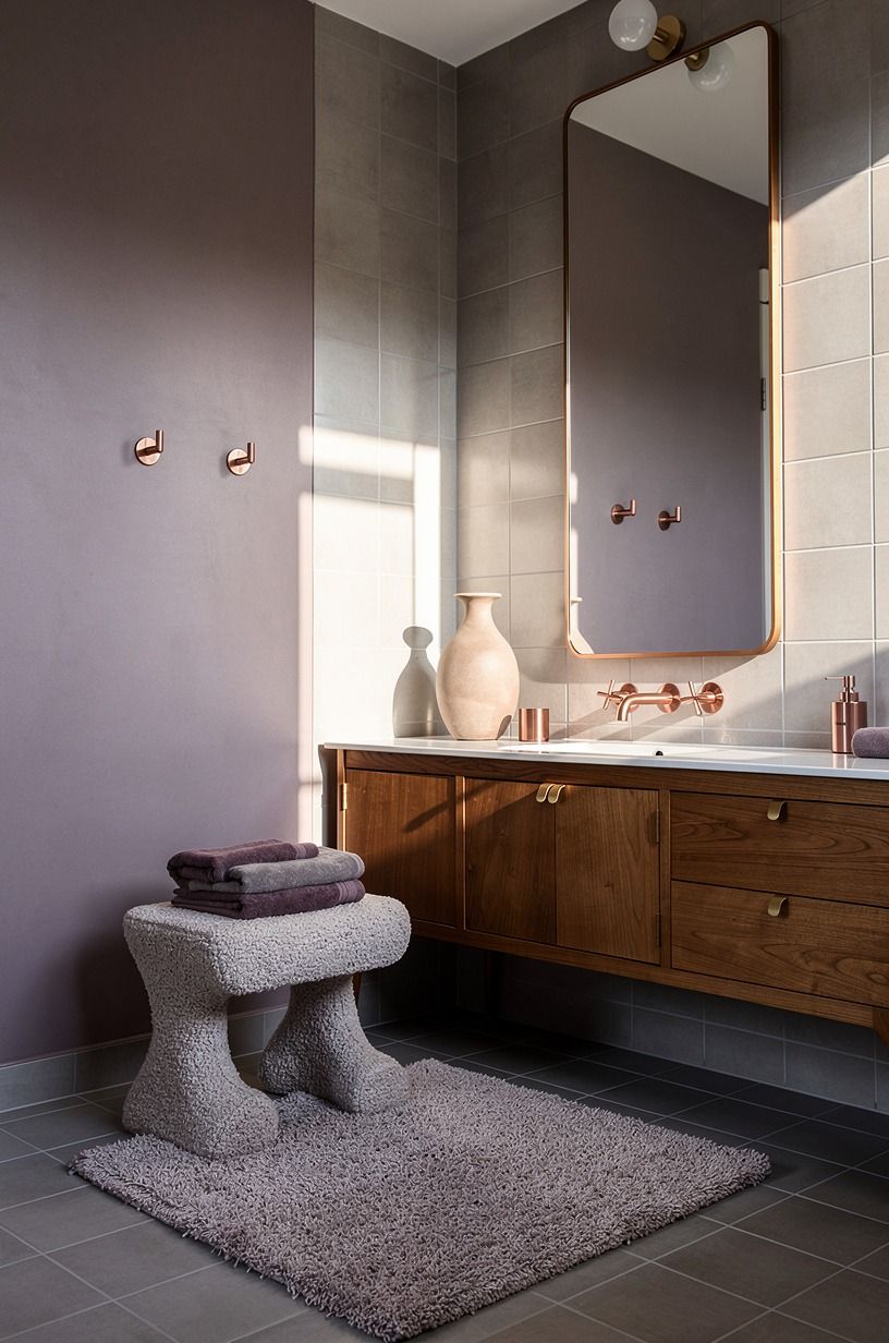 Hang a full-length mirror where the door won’t hit it