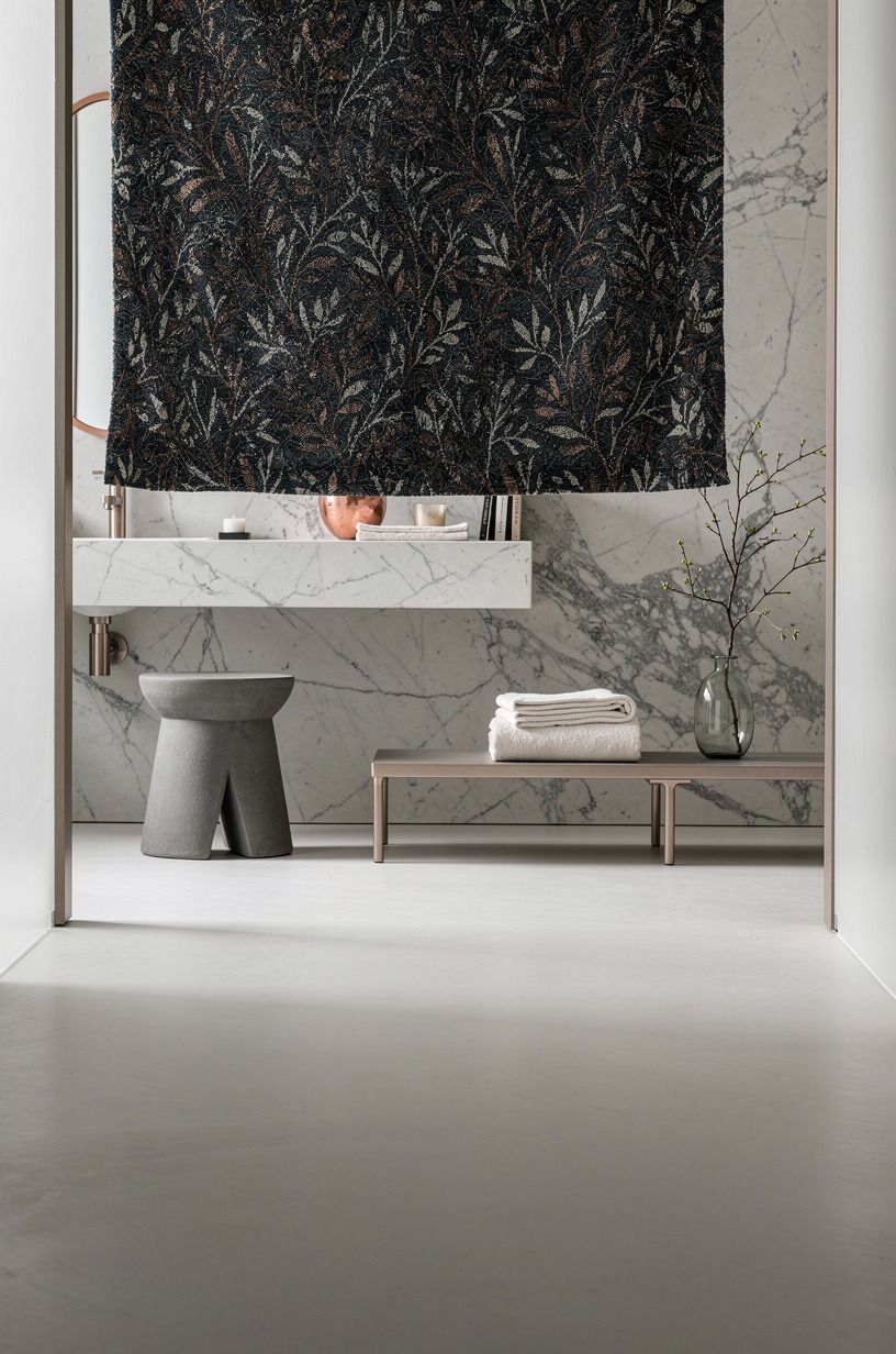 Hang a Soft Pattern Above a Plain Floor