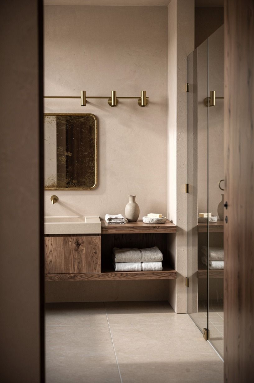 Build the Two-Wood Rule Around the Vanity