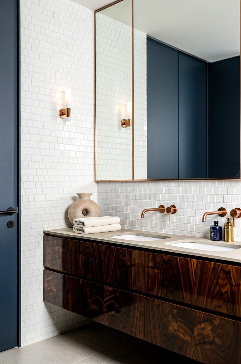 Layer White Zellige for Bathroom Tiles Inspo