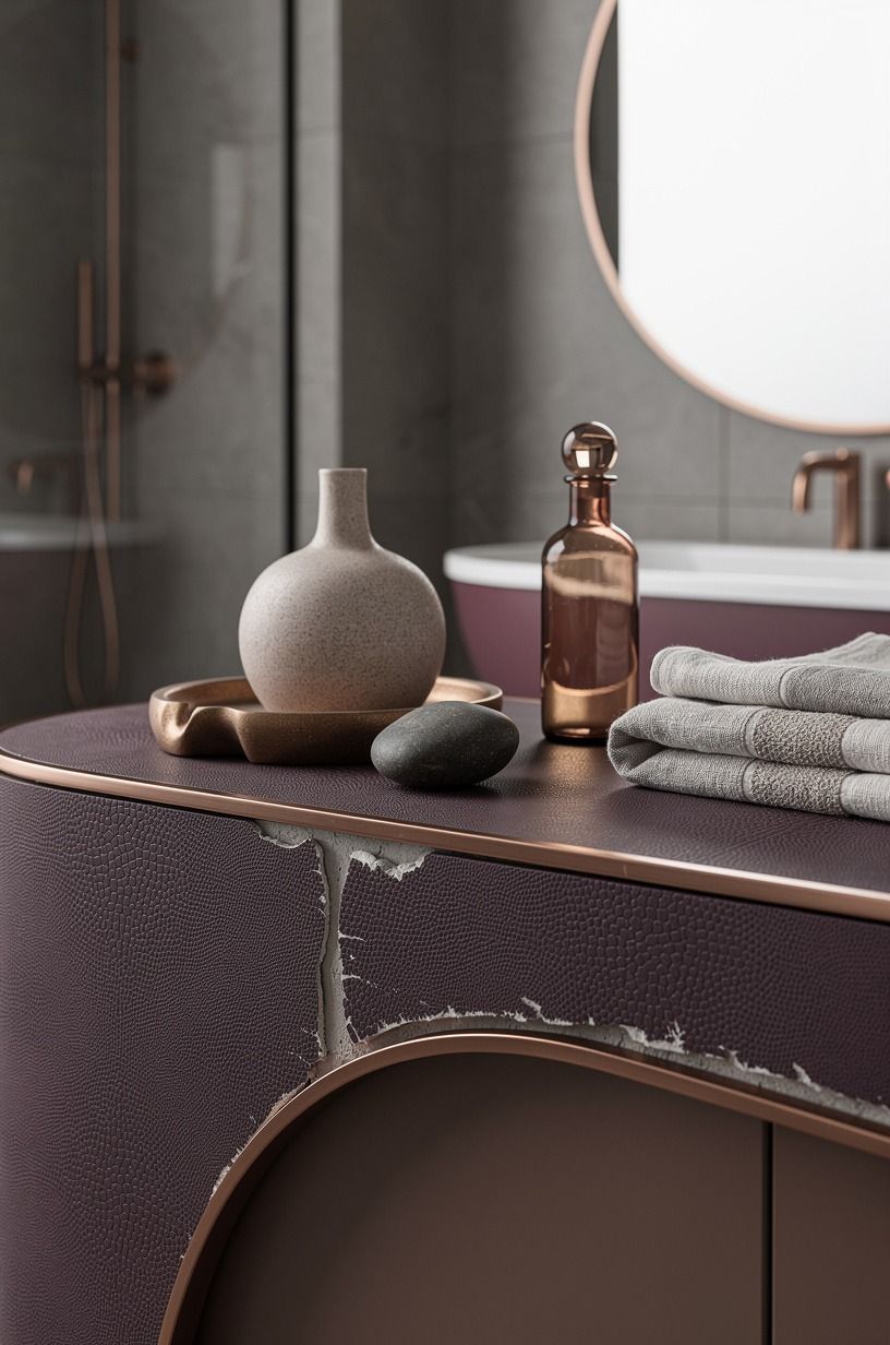 Let the imperfect grout stay visible