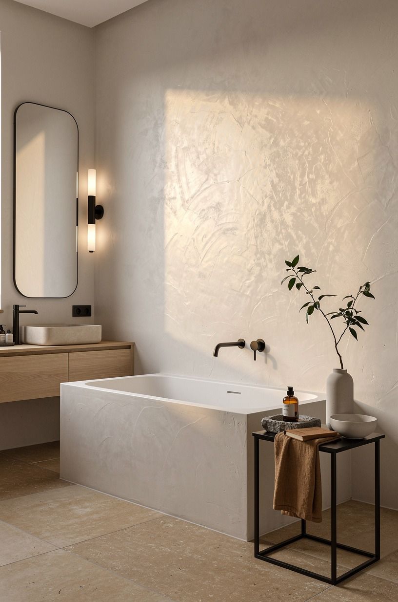 Make the bathtub wall the quiet feature