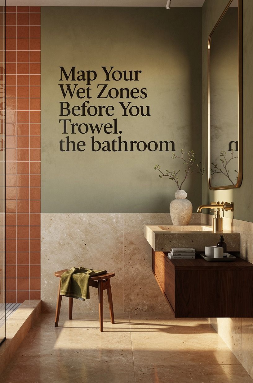 Map Your Wet Zones Before You Trowel