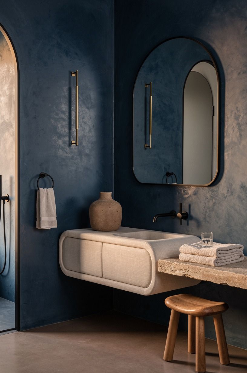 Pair Hague Blue with black, not bright white