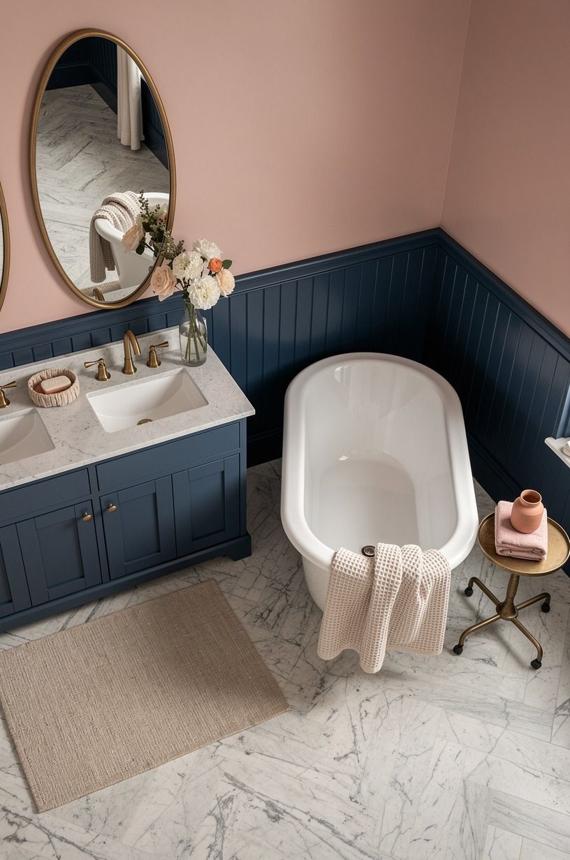 Pair Pink With Hague Blue