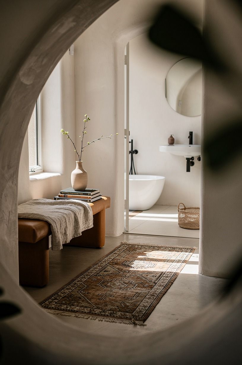 Frame the Shower With a Soft-Edge Border