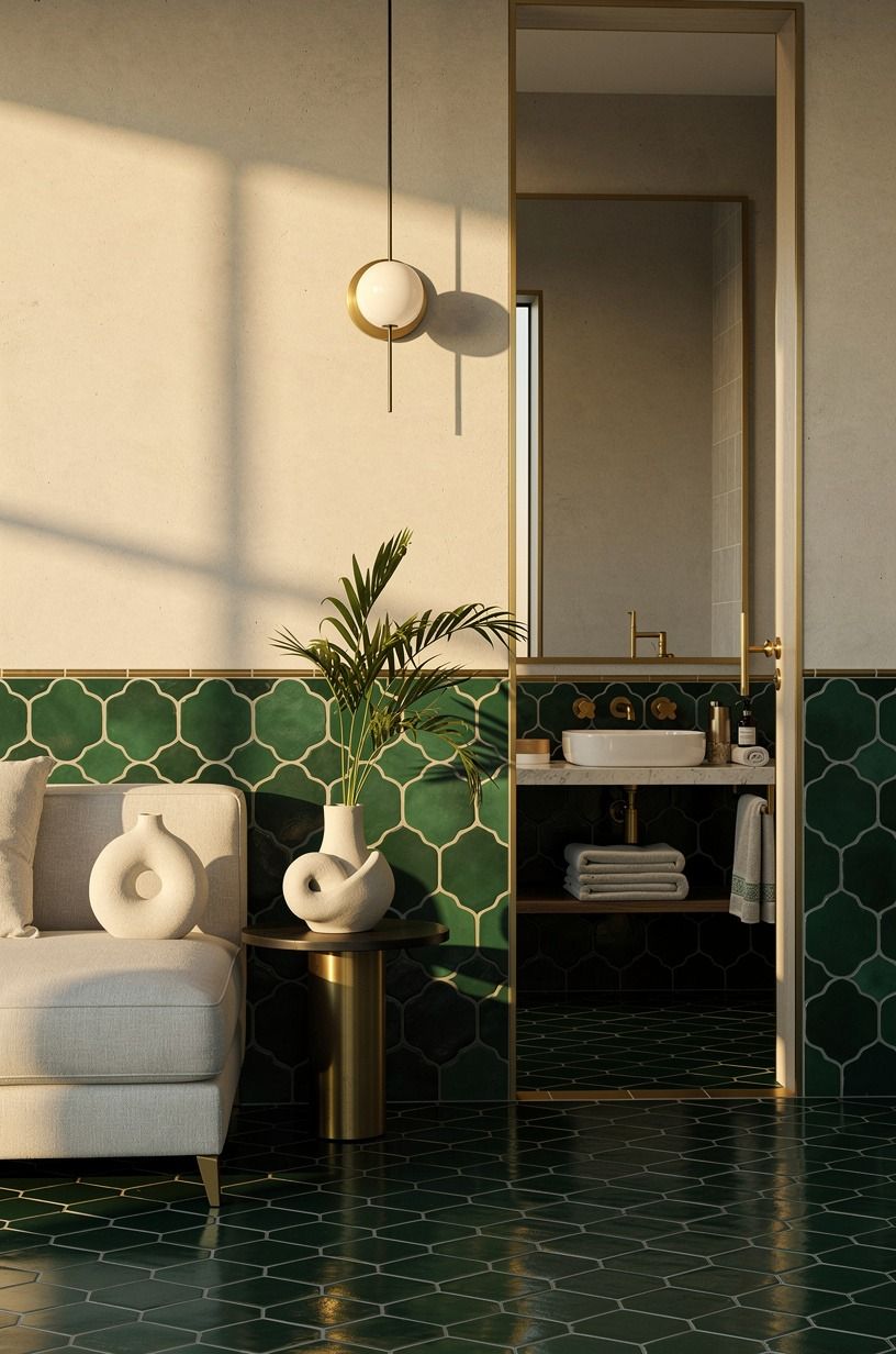 Repeat One Tile Shape Around the Room