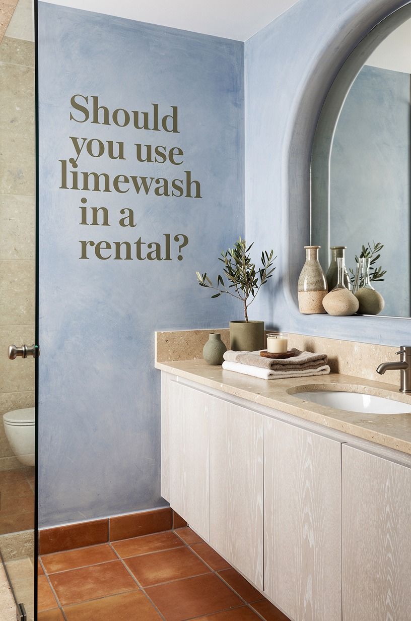 Should you use blue limewash in a rental?