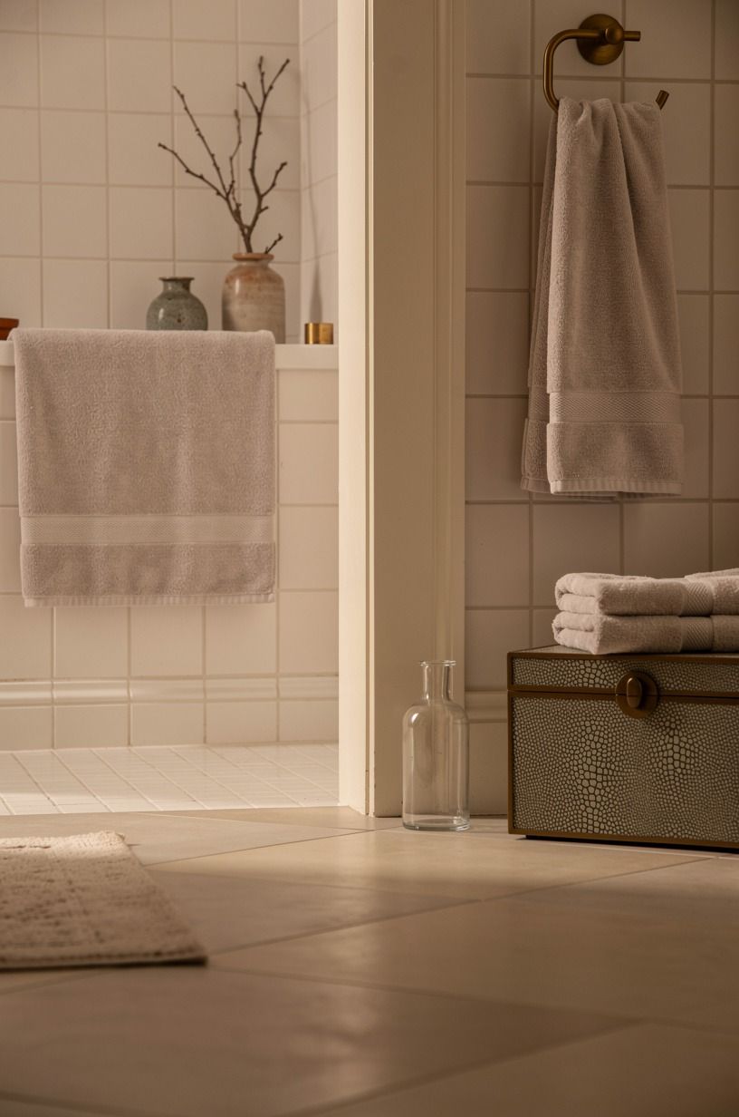 Soften the Shower Edge With Warm White Tile