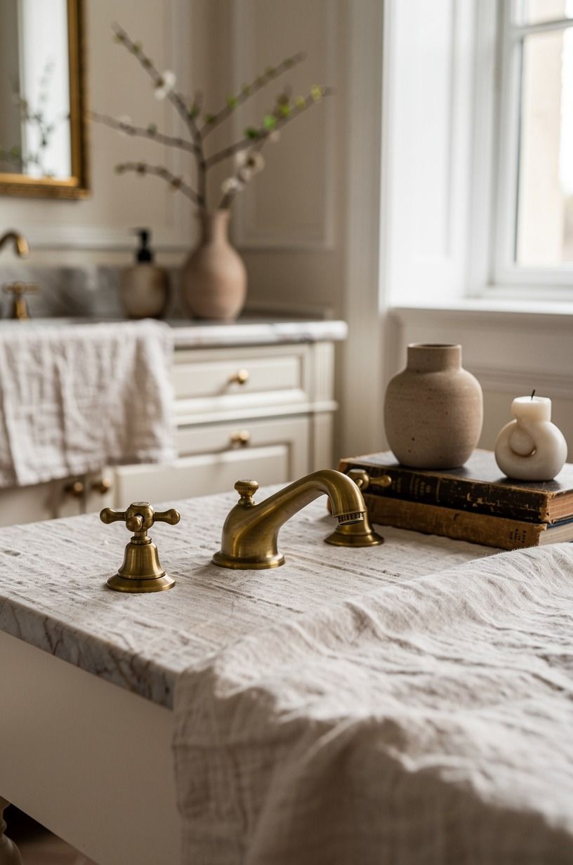 Swap chrome for unlacquered brass that changes with you