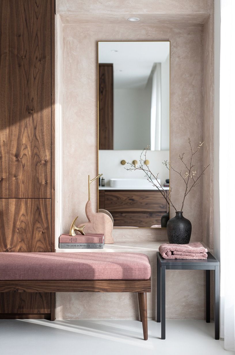 Use a Limewashed Niche for Texture