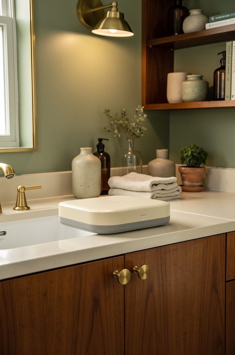 Use cream over gray for the Countertop Echo