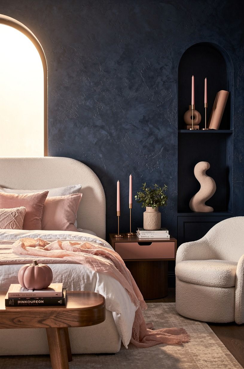 Choose soft pink over orange for pinkoween decor