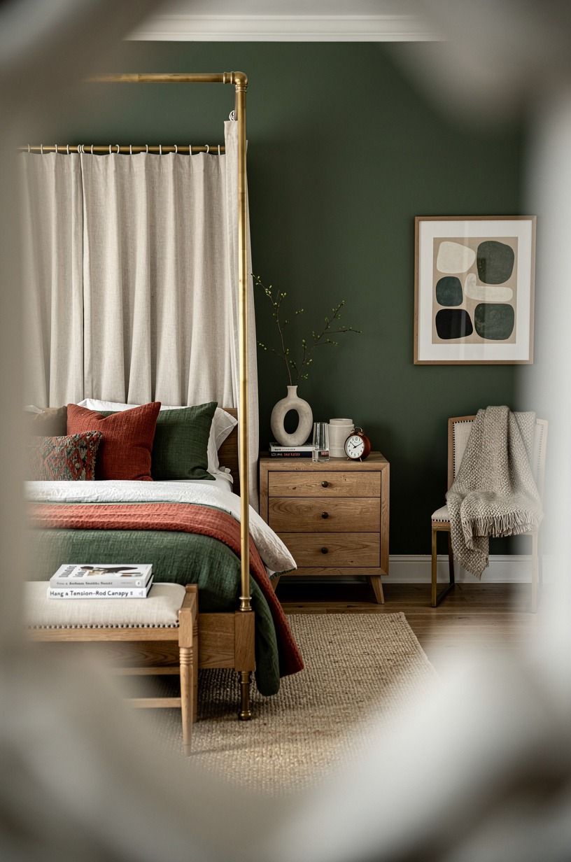 Hang a Tension-Rod Canopy for a Small Room