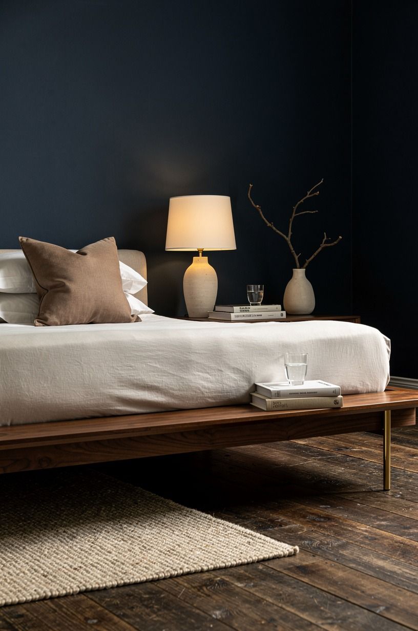 I give the pillow its own reset, midnight blue palette