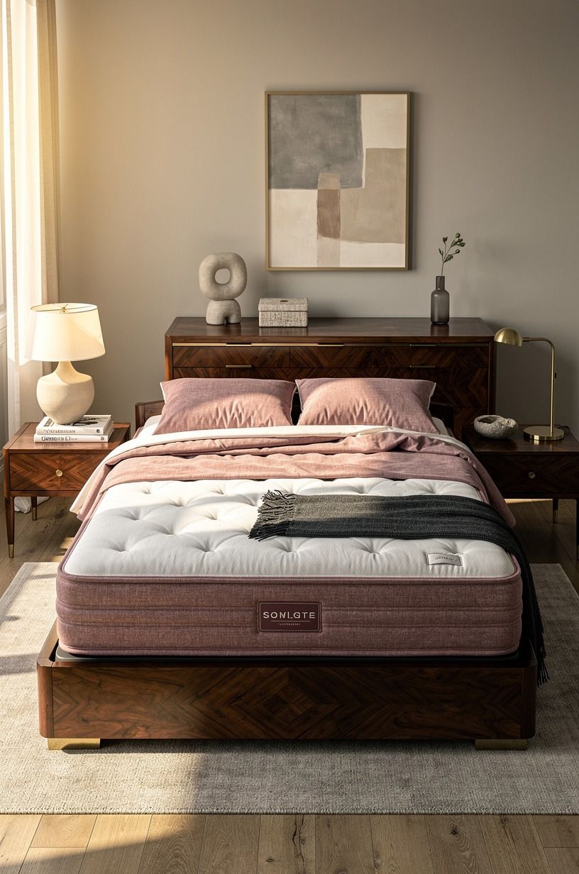 I made the mattress the decision that mattered, dusty rose palette