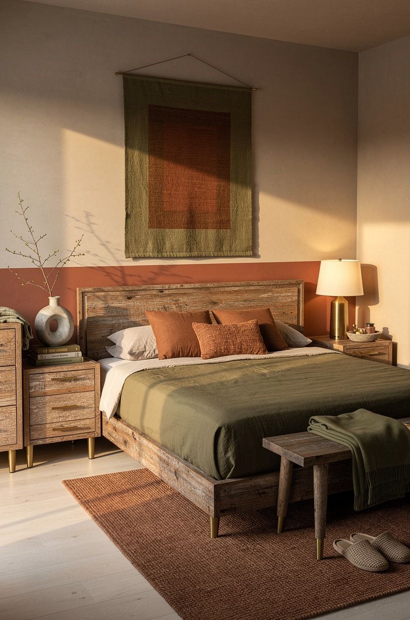 The Bedroom I Come Back To, terracotta palette