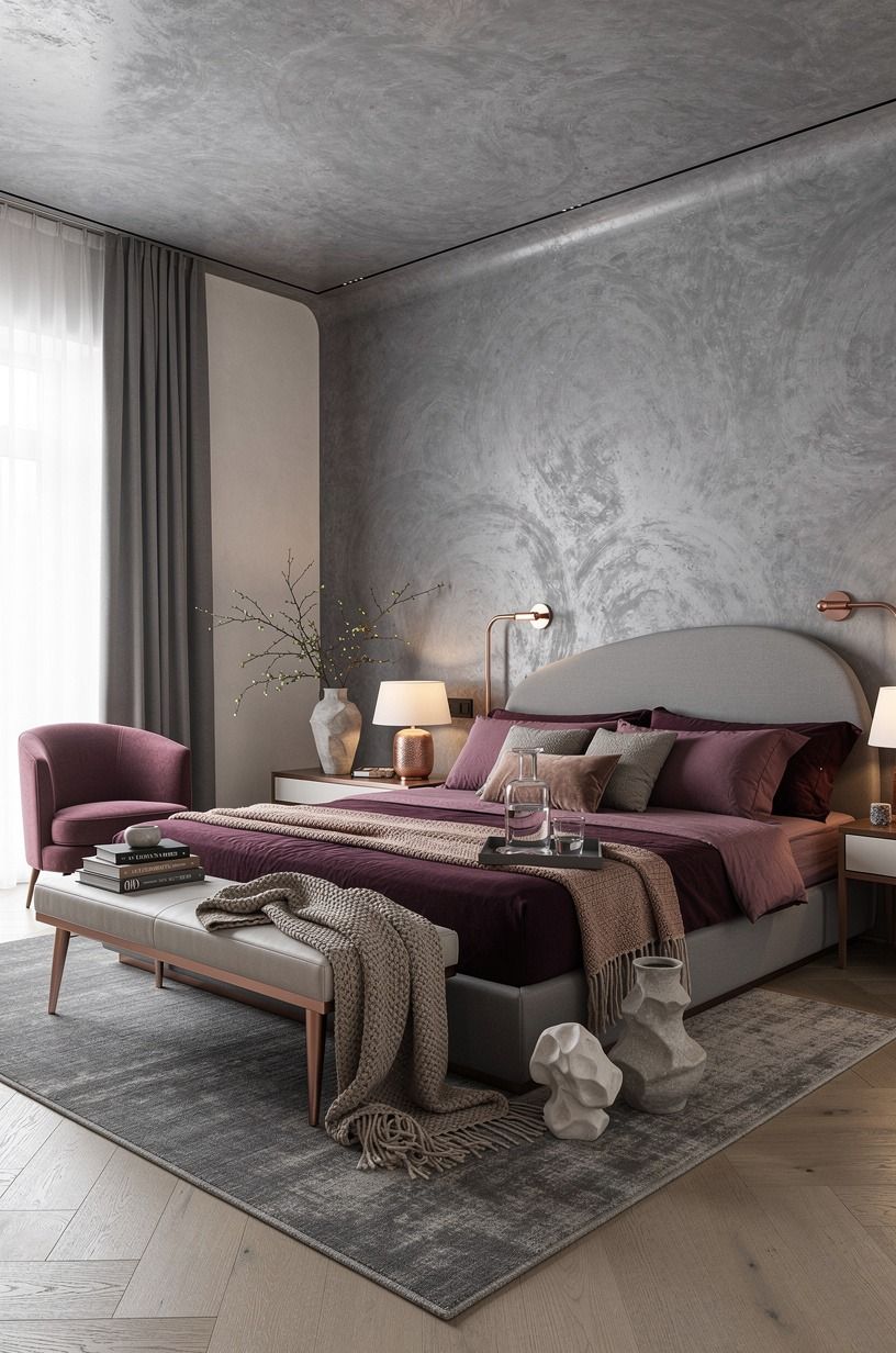 The moment I admitted my bedroom wasn’t working, plum palette
