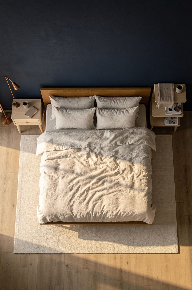 The Moment I Knew My Bedroom Needed Living Things, midnight blue palette