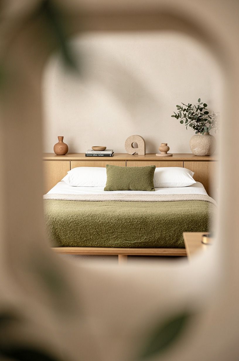 The pillow was the smallest new thing, terracotta palette
