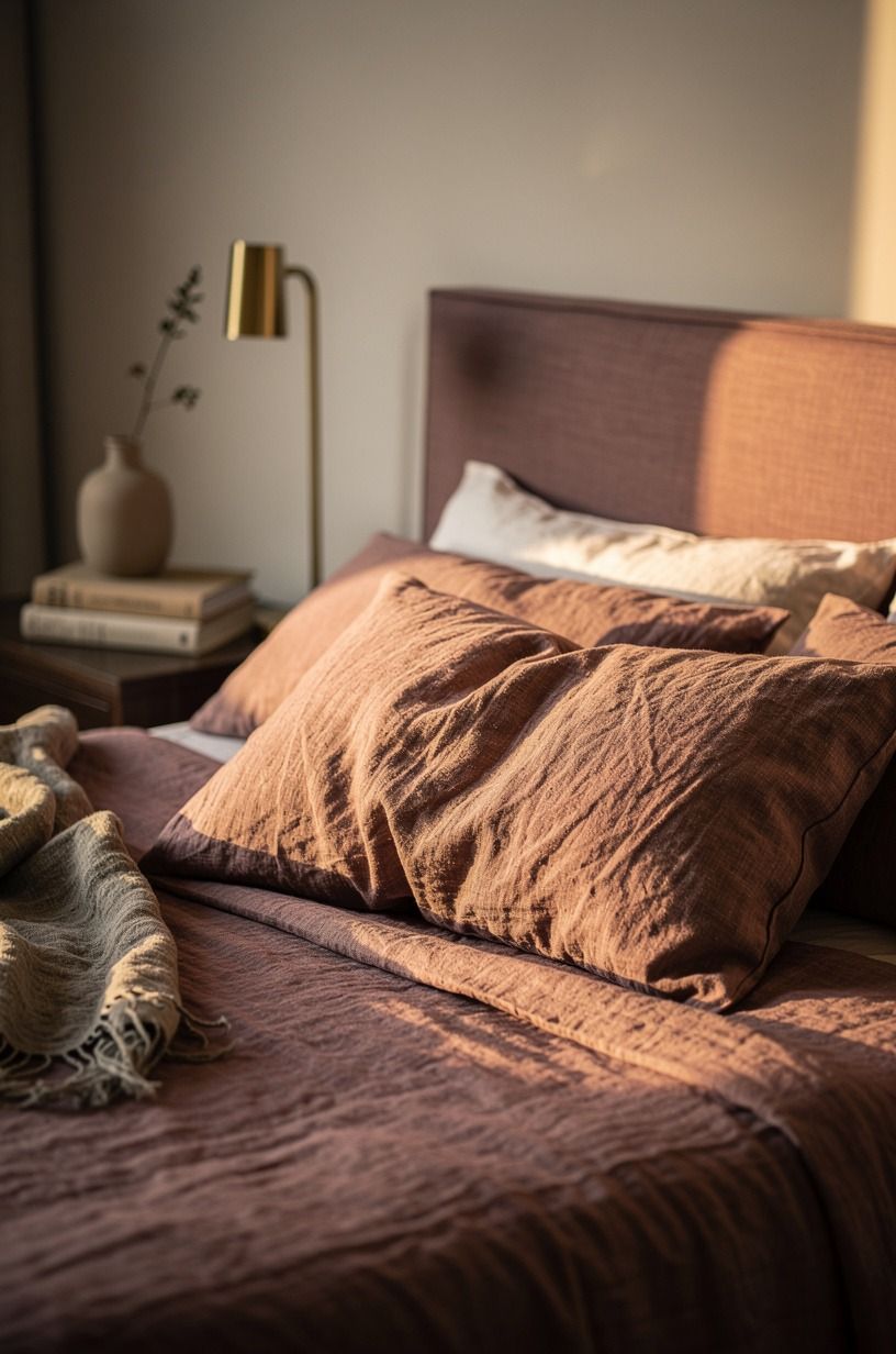 The pillow was the surprisingly emotional part, dusty rose palette