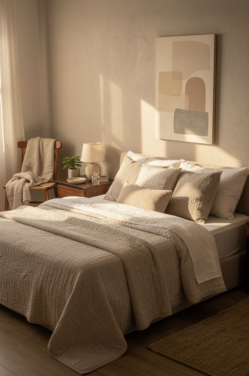 Where I’d Start in This Bedroom, terracotta palette