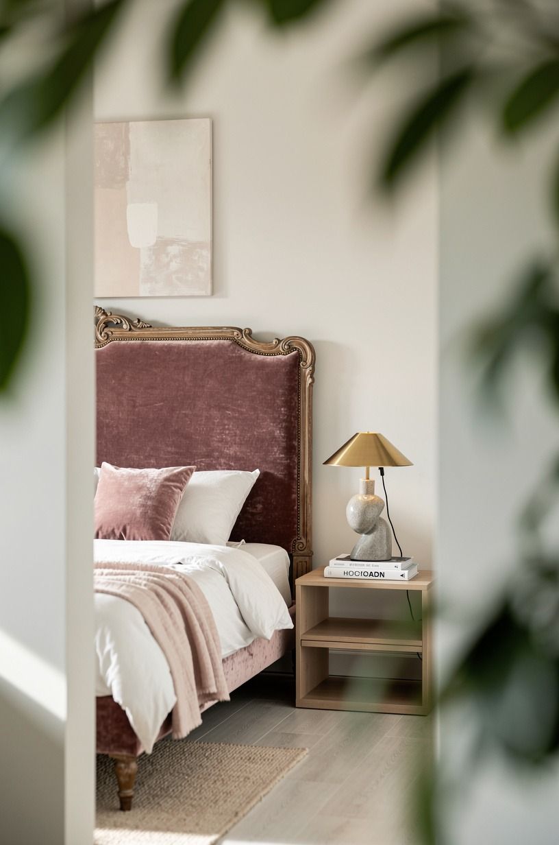 Why does the Soft Gothic Headboard work in a small space?