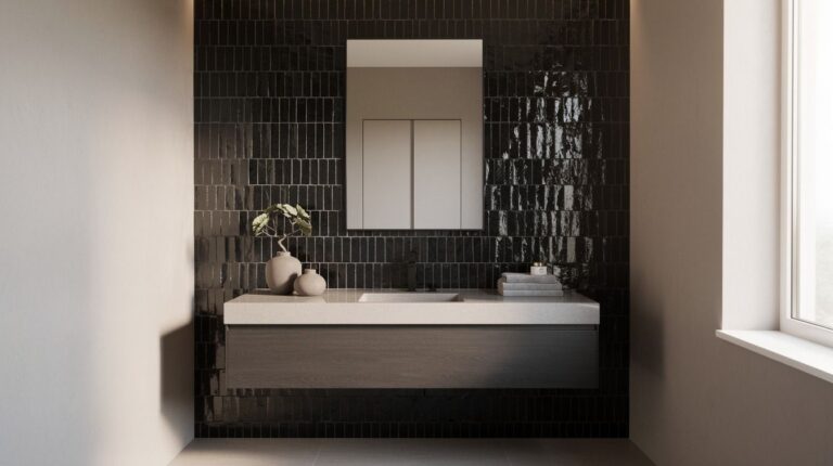 19 Black Zellige Tile Bathroom Ideas for Moody, Reflective Drama That Actually Works