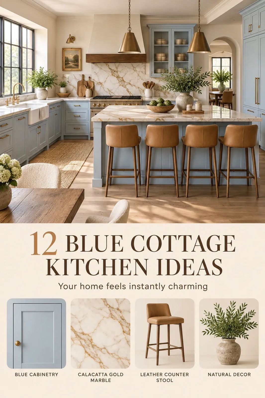 12 Blue Cottage Kitchen Ideas for a Calm, Charming Look That Feel Effortless