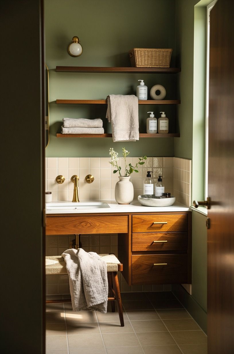 Paint the quiet walls with a warm counterpoint