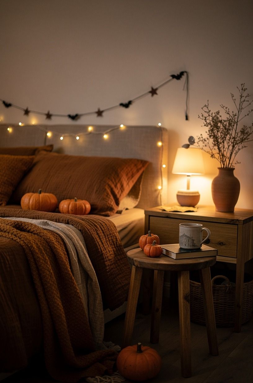 I softened the bed before adding anything spooky, clay palette
