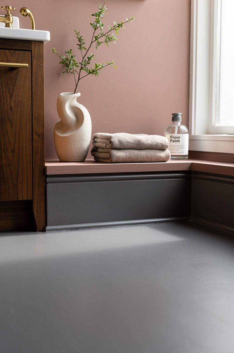 Can you really paint a rental bathroom floor?