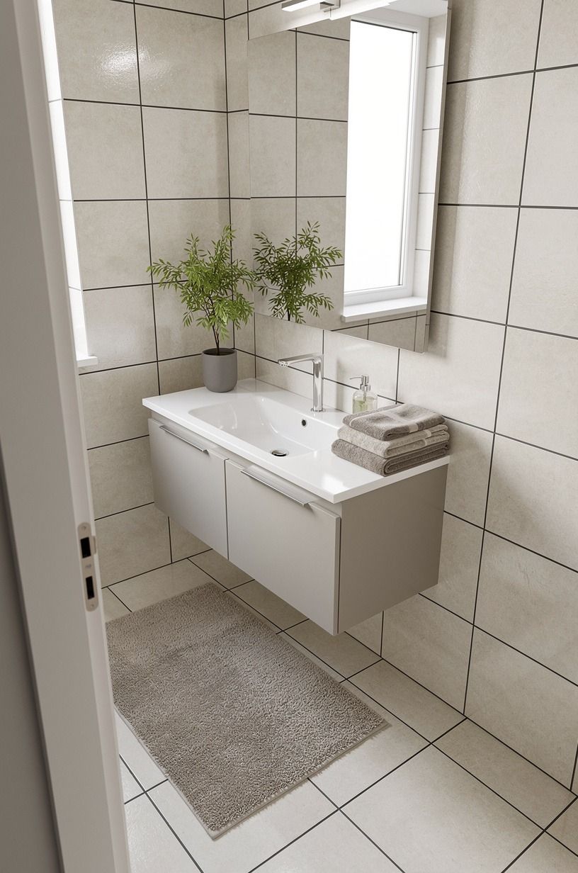 Swap the grout color before you swap the floor