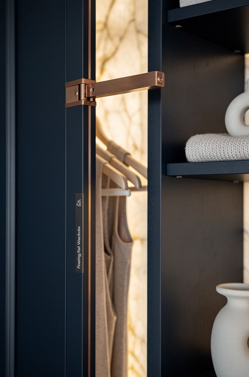 Build the Floating Rail Strategy for a Makeshift Closet