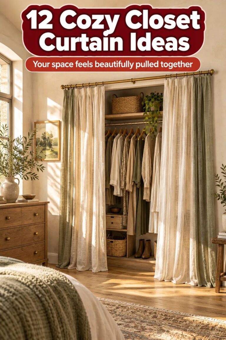 12 Closet Curtain Ideas to Hide an Ugly Rental Closet Without Renovating