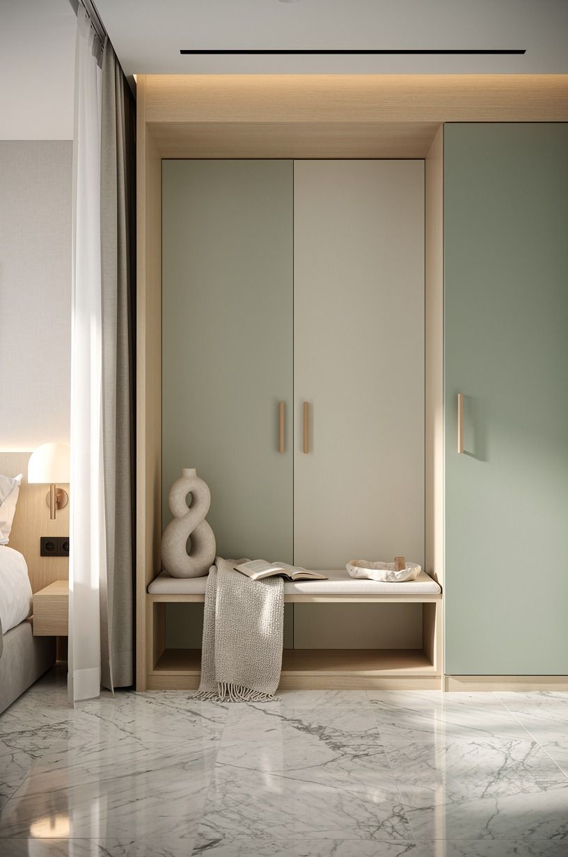 Use a ceiling track for a hotel-soft glide