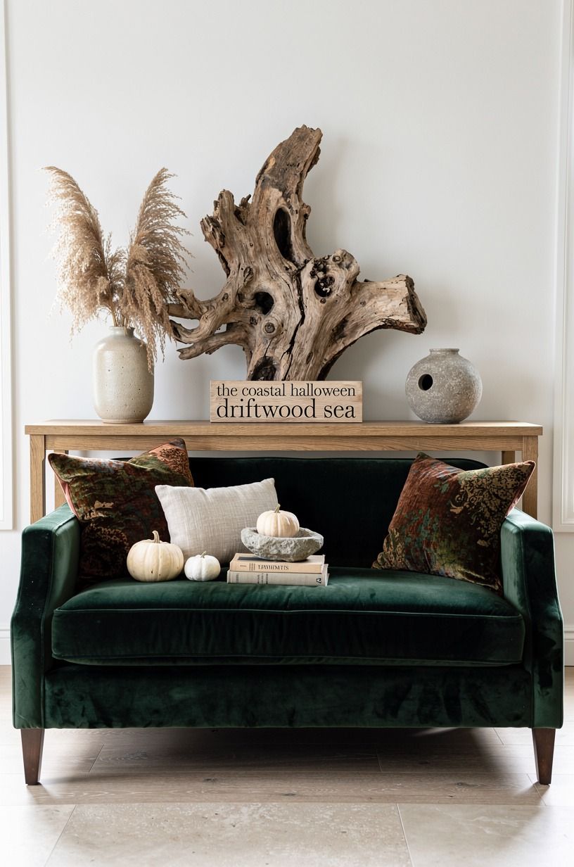 Anchor the Entry With One Big Piece of Driftwood