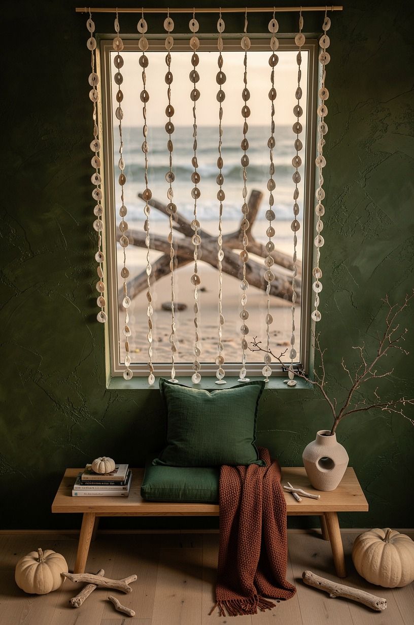 Frame a Window With Oyster Shell Strings